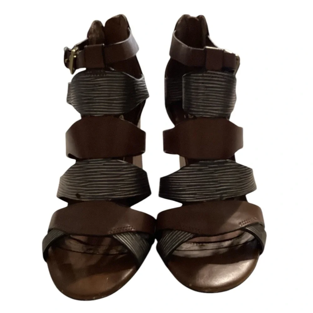 ISOLA leather brown metallic‎ sandals size 7.5